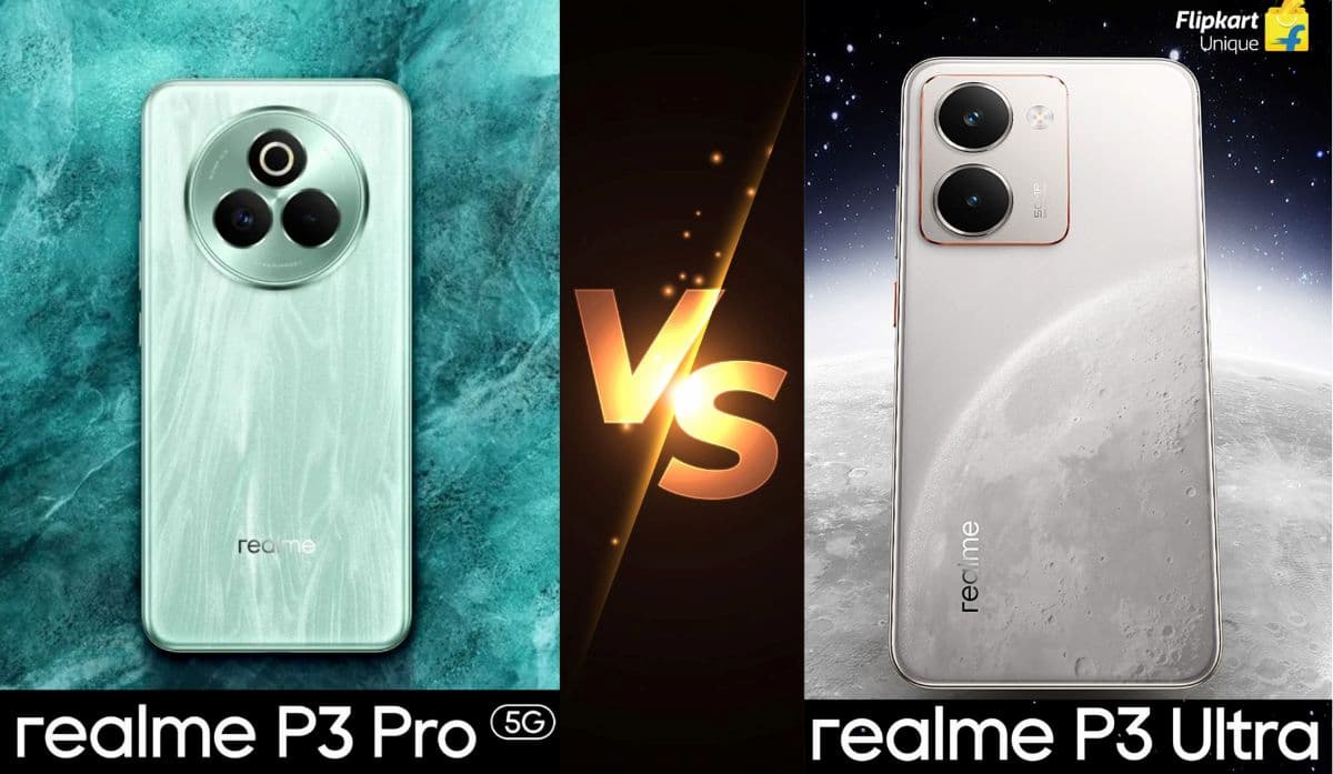 Realme P3 Ultra vs Realme P3 Pro दोनों में क्या अंतर है? कौन सा स्मार्टफोन बेहतर है? 2 Realme P3 Ultra vs Realme P3 Pro: कौन सा स्मार्टफोन आपके लिए बेहतर?